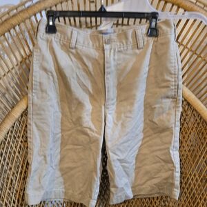 Lands' End Men's Khaki Flat Front Shorts